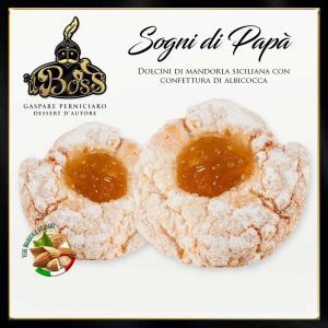 Sogni di Papà Pasticcini Siciliani di Pasta di Mandorla con Confettura di Albicocche