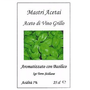 Aceto di Vino Grillo con Basilico
