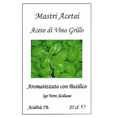 Aceto di Vino Grillo con Basilico
