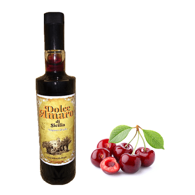 Dolce Amaro di Sicilia Alvanello Digestivo con Infuso di Ciliegie