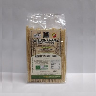 Busiate Siciliane Lunghe Pasta di Semola di Grano Duro Biologico