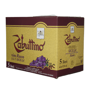 Cellaro Zabuttino Rosso Bag Box Lt 5 Terre Siciliane