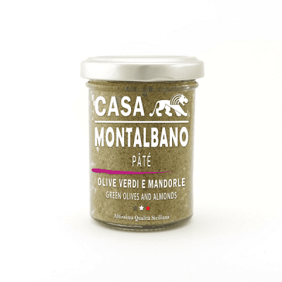 Patè di Olive Verdi e Mandorle Gr 90 Casa Montalbano