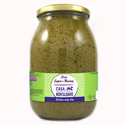 Patè di Capperi e Mandorle 950 Gr Casa Montalbano
