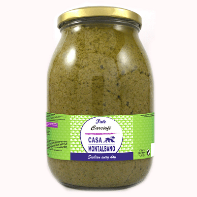 Patè di Carciofi e Rosmarino 950 Gr Casa Montalbano