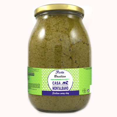 Pesto al Basilico 950 Gr Casa Montalbano