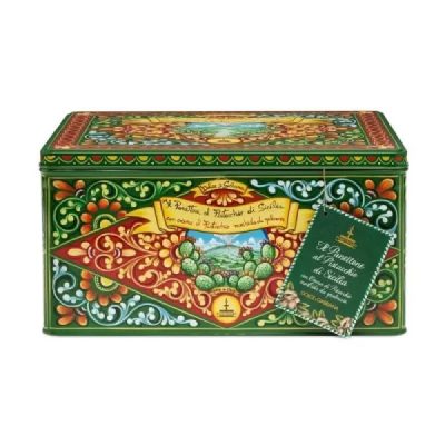 Panettone-al- Pistacchio- D&G-fiasconaro-latta-verde-scuro-