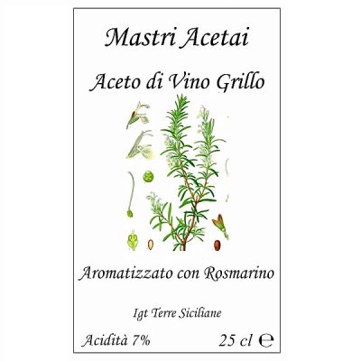 Aceto di Vino Grillo Aromatizzato Rosmarino - immagine 2