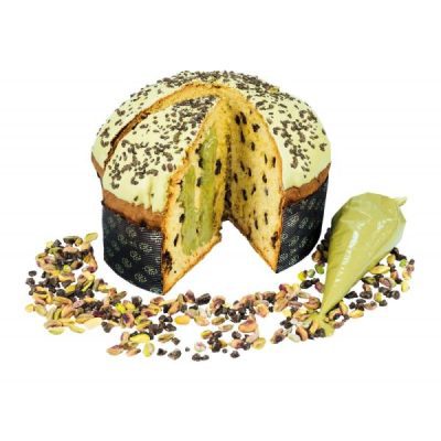 Panettone al Pistacchio con Cioccolato di Modica IGP Peluso - immagine 2