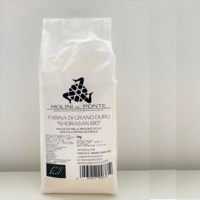 khorasan-bio-Farina Integrale di Grano Duro Siciliano molini del ponte