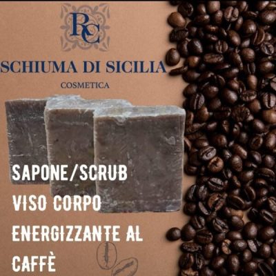 Sapone-Scrub viso corpo energizzante al caffè