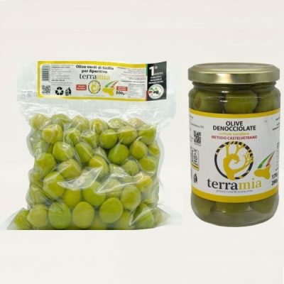 Olive Verdi per Aperitivo in Salamoia Nocellara del Belice TerraMia