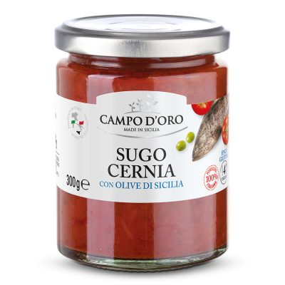Sugo Cernia con Olive di Sicilia - CAMPO D'ORO