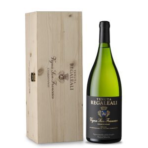vino magnum cassetta di legno vigna S. Francesco Chardonnay 1,5 LT